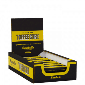 18 x Barebells Core Protein Bar, 35 g, Toffee Core