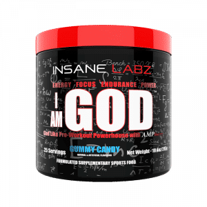 I am GOD Pre-Workout, 25 servings, Gummy Candy